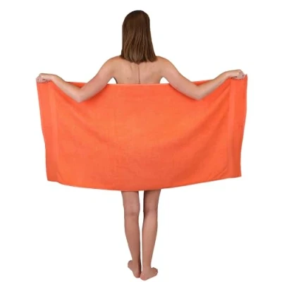 Afbeelding van Betz badhanddoek, 100% katoen, afmetingen 70 x 140 cm, premium oranje