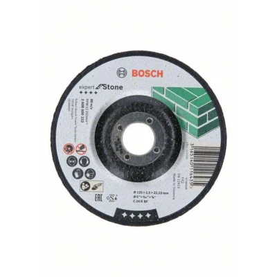 Afbeelding van Bosch Accessories 2608600222 Doorslijpschijf gebogen 125 mm 1 stuk(s) Graniet