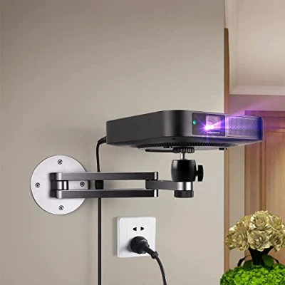 Afbeelding van Universele verstelbare opvouwbare muurbeugel voor projector van aluminiumlegering (wandhouder)