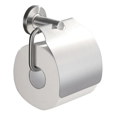 Afbeelding van Wiesbaden 304 toiletrolhouder + klep RVS