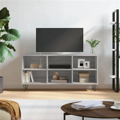 Afbeelding van vidaXL Tv meubel 103,5x30x50 cm bewerkt hout grijs sonoma eikenkleurig