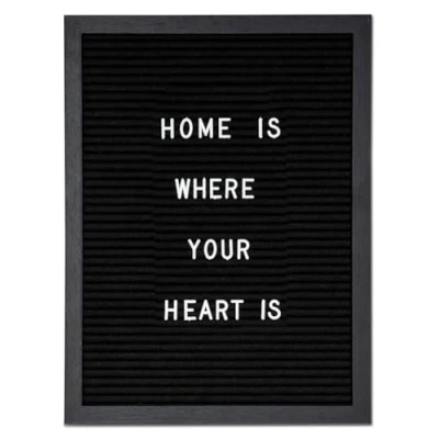Afbeelding van Houten afbeelding met letters, 30 x 40 cm, zwart, wanddecoratie