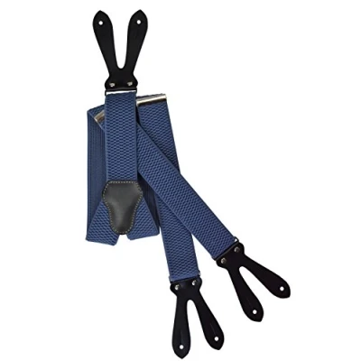 Afbeelding van Olata Y bandjes met knopen, extra grote formele outfits, 4 cm, Blauw