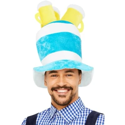Afbeelding van Smiffys Oktoberfest Beer Kostuum Hoofddeksel Blauw