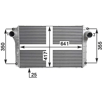 Afbeelding van Mahle Original Interkoeler CI 463 000P