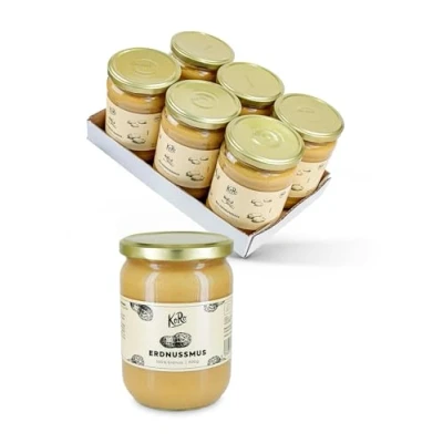 Afbeelding van KoRo Bio 100% pindakaas smooth 6 x 500 g