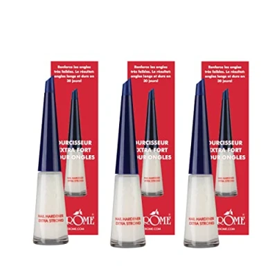 Afbeelding van Herome 3 Pack Nagelverharder Extra Sterk en Base Coat Nail Hardener Strong Nagelversterker voor Zwakke Gevoelige Nagels TFS Hars Tolueenvrij 3*10ml