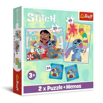Afbeelding van Lilo &amp; Stitch 3 in 1 Set Puzzels + geheugenspel 5900511935851