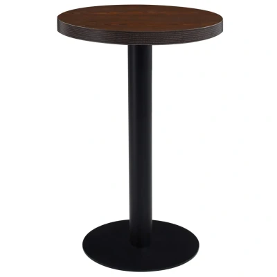 Afbeelding van Bistrotafel 50 cm MDF donkerbruin
