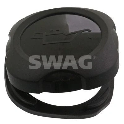 Afbeelding van SWAG 20 94 6214 Afsluiter, olie invulpijp Zwart Met afdichtring BMW: 5 Saloon, 3 Touring, Coupe
