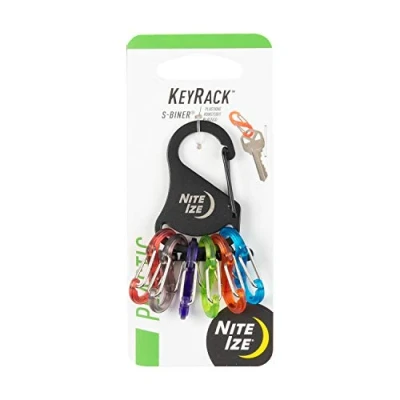 Afbeelding van Nite Ize KeyRack zwart verschillende maten KRK2 01 R6 één maat, zwart/gesorteerd, eenheidsmaat, modern, Modern