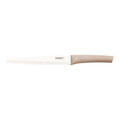 Afbeelding van Homey&#039;s VITT broodmes 20cm kartel RVS/tarwegras doos