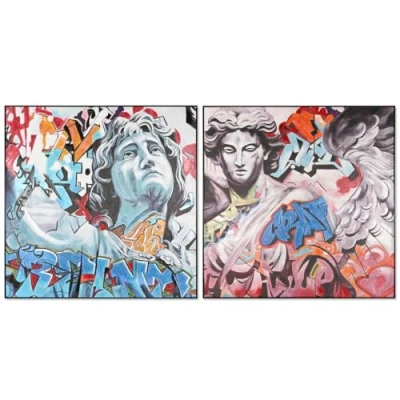 Afbeelding van Schilderij Home ESPRIT Modern 150 x 3,5 cm (2 Stuks)