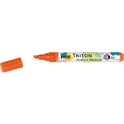 Afbeelding van Kreul Solo Goya Triton 17802 acryl marker, echt oranje, wigvormige punt vormvast, ca. 1 4 mm, kunstenaarsstift met acrylverf op waterbasis, mat drogend