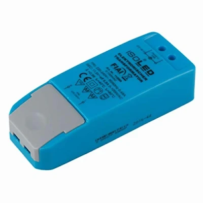 Afbeelding van Isoled 112669 led transformator, voor 12 V/AC 0 105 VA dimbare ledlampen, W, blauw, 11,3 x 4,4 2,8 cm