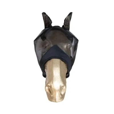 Image de Kentucky Masque Anti Mouches Classic avec Oreilles Noir Cob