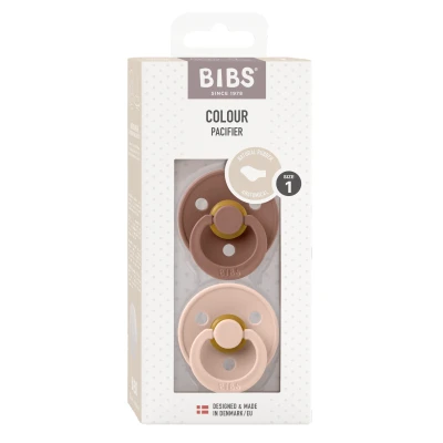Afbeelding van BIBS Colour Fopspeen Anatomisch Stage 1 Woodchuck/Blush Duopack
