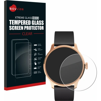 Afbeelding van Savvies Glas Screenprotector voor Withings ScanWatch Light Gehard Beschermglas 9H