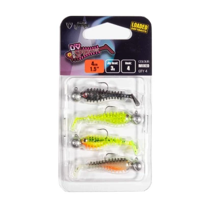 Image de Fox Rage Micro Spikey Fry Mx UV Loaded Softbait Set 4cm (3g) (4 pcs) Shad
