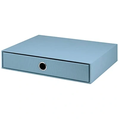 Afbeelding van Rössler Papier 1524452150 S.O.H.O. Ladebox voor DIN A4, met grijpgat, denim, 343 x 250 65 mm, 1 stuk