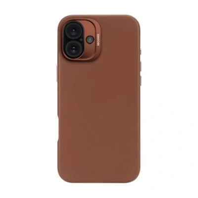 Afbeelding van DECODED Leren Hoesje Geschikt voor iPhone 16 Plus Gemaakt van Premium ECCO Leer MagSafe Bruin