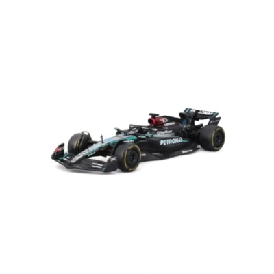 Afbeelding van Bburago Mercedes AMG Petronas W15 George Russell #63 2024 Realistisch schaalmodel op schaal 1:43, bestuurd door Russell, officiële licentie, aanbevolen leeftijd: 3 jaar en ouder