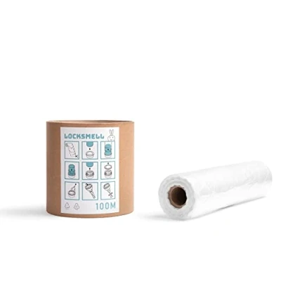 Afbeelding van LOCKSMELL Nappy Bin Liners Compatibel met Tommee Tippee Sangenic, Angelcare &amp; Litter Locker II cartridges + Refill Tube (100 m)