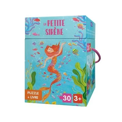 Image de Puzzle + livre La petite Sirène