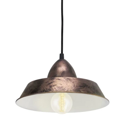 Afbeelding van EGLO Vintage Auckland Hanglamp 1 Lichts Ø260mm. Koperkleurig