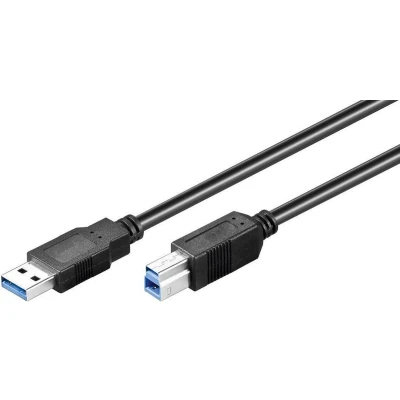 Afbeelding van Alcasa 2710 S01 USB kabel 1 m A B Zwart