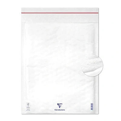 Afbeelding van Clairefontaine 7358C 10 witte bubbelfolies, 35 x 47 cm, 90 g