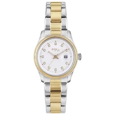 Afbeelding van Breil Classic Elegance dameshorloge van staal, zilver/goud, One Size, armband, Armband