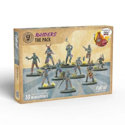 Afbeelding van Modiphius Entertainment: Fallout Wasteland Warfare: Raiders The Pack 10 ongeverfde figuren, Nuka World Wave, figuren ook compatibel met facties