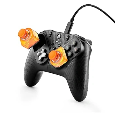 Image de Thrustmaster ESWAP S PRO CONTROLLER LED ORANGE CRYSTAL LIMITED EDITION, Licence Officielle Xbox Series XS Exclusif AMAZON