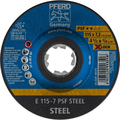 Afbeelding van PFERD 62011115 Afbraamschijf gebogen Diameter 115 mm 10 stuk(s)