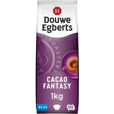 Afbeelding van Douwe Egberts Cacao Fantasy Blue Cacaopoeder Voor Automaten, Pak Van 1 Kilo Chocolademelk