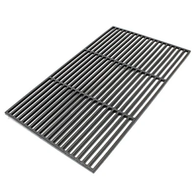 Afbeelding van Rechthoekig gietijzeren grillrooster 60 x 40 cm voor houtskoolgrill, gasbarbecue