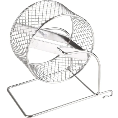 Afbeelding van Flamingo Trota Speelgoed Knaagdier Ks Looprad Metaal Chroom Xs Dia. 11,5cm 1st 127294