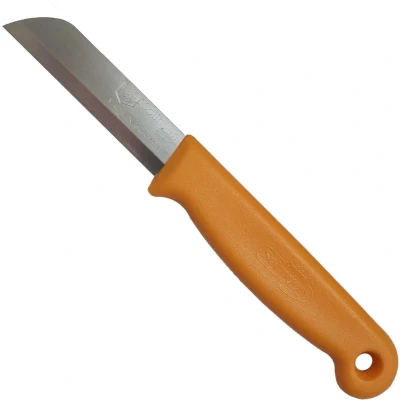 Afbeelding van Solingen Schilmesje RVS Glad 16 cm met &quot;Blade Cover&quot; Oranje