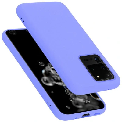 Afbeelding van Cadorabo Hoesje geschikt voor Samsung Galaxy S20 ULTRA in LIQUID LICHT PAARS Beschermhoes gemaakt van flexibel TPU silicone Case Cover