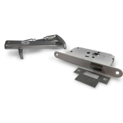 Afbeelding van Dulimex Deurgreep Alu Loopslot Doornmaat 50mm t.b.v. Deuren t/m 40mm