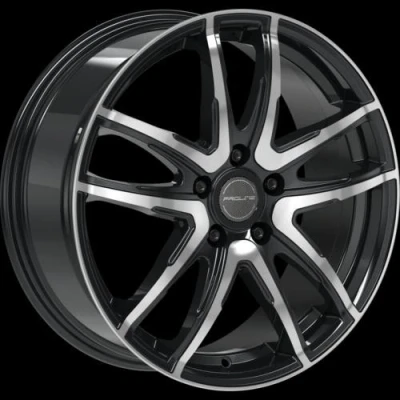 Afbeelding van PROLINE 4 gat 18duim 100mm lichtmetalen Velg PXV mat zwart vooraan gepolijst 03916808 7.50duim 38mm 63.30mm