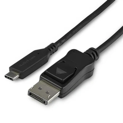Image de StarTech.com Cable Adaptateur USB C vers DisplayPort de 1 m 8K a 30 Hz HBR3 Compatible Thunderbolt 3 vidéo externe noir pour P/N: TB4CDOCK