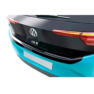 Afbeelding van ABS Achterbumper beschermlijst passend voor Fiat 500e 2020 Glanzend zwart