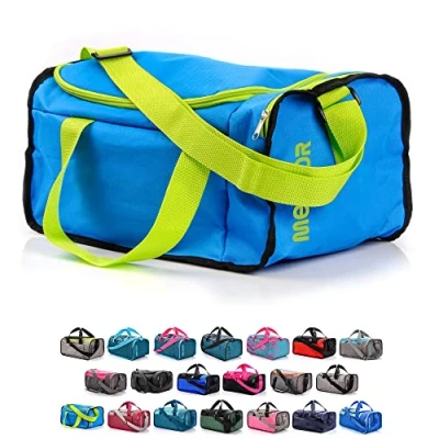 Afbeelding van Sporttas Sport Bag ideaal voor Fitness Sportschool Dames en Heren Reistas (20L, Blauw/groen2)