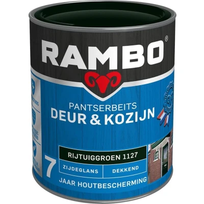 Afbeelding van Rambo Pantserbeits Deur &amp; Kozijn Dekkend Zijdeglans Rijtuiggroen 1127