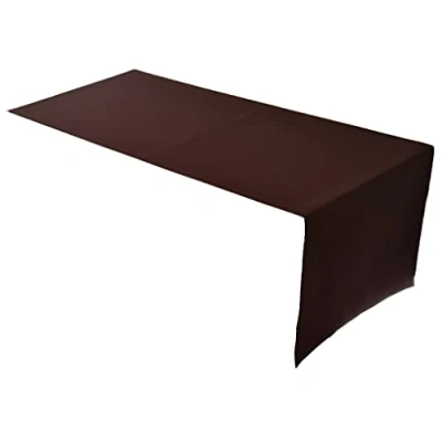Afbeelding van Premium tafelloper van 100% katoen Concept Collection Kleur en grootte naar keuze (tafelloper 45 x 150 cm, chocolade)