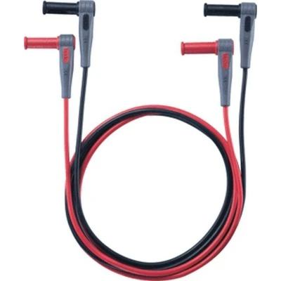 Afbeelding van testo 0590 0014 Veiligheidsmeetsnoerenset Stekker 4 mm 1.00 m Zwart, Rood 1 stuk(s)