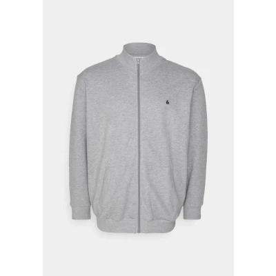Afbeelding van Jack &amp; Jones Jjepaulos Sweater met rits, Heren, Maat: 5XL, Light grey