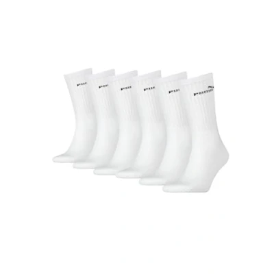 Afbeelding van PUMA Unisex Maat 39 42 cm Sokken voor Heren/Dames Sport Regular Herensokken ( 3 pack ) Witte